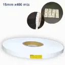 ROLLO TELA NYLON 2 CARAS BLANCO. MEDIDA 15X400 m. CENTRO 3 PULG