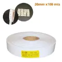 ROLLO TELA NYLON 2 CARAS BLANCO, MEDIDA 20X100 m. CENTRO 40mm