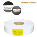 ROLLO TELA NYLON 2 CARAS BLANCO, MEDIDA 25X100 m. CENTRO 40mm