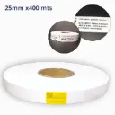 ROLLO TELA NYLON 2 CARAS BLANCO. MEDIDA 25X400 m. CENTRO 3 PULG