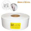 ROLLO TELA NYLON 2 CARAS BLANCO, MEDIDA 40X100 m. CENTRO 40mm
