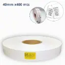 ROLLO DE TELA NYLON BLANCO. MEDIDA 40X400 mts. CENTRO 3 PULG.