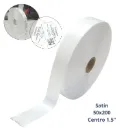 ROLLO TELA POLY/SATIN. 1 CARA. ORILLA TEJIDA. MEDIDA 50X200 m. CENTRO 3 PULG.