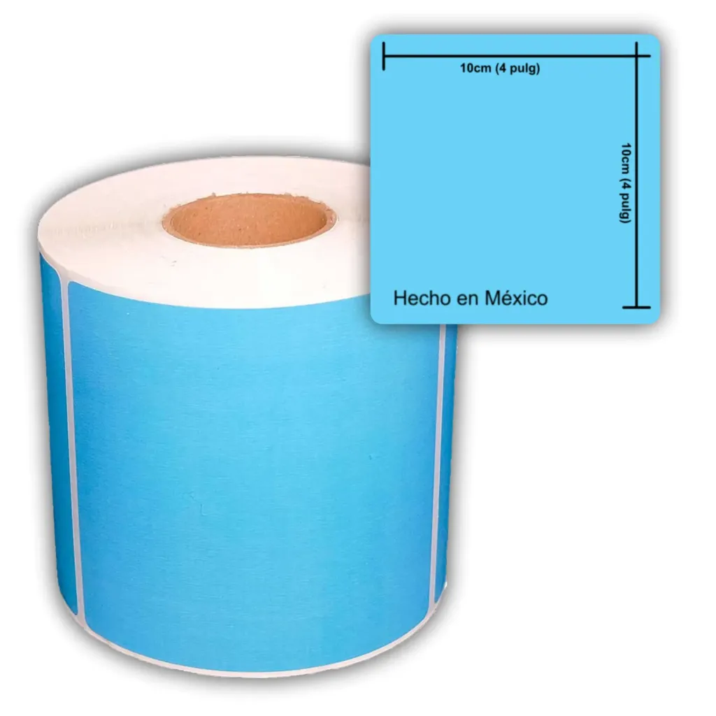 [PG1102102N1E284] ETIQ. TERMICA AZUL 102X102mm C2 P1