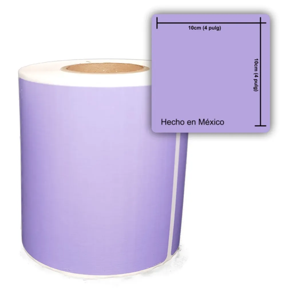[PG1102102N1E645] ETIQ. TERMICA MORADA 102X102mm C2 P1