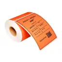 ETIQ. TERMICA 102X152mm C2 P1 NARANJA 300 ETIQ.