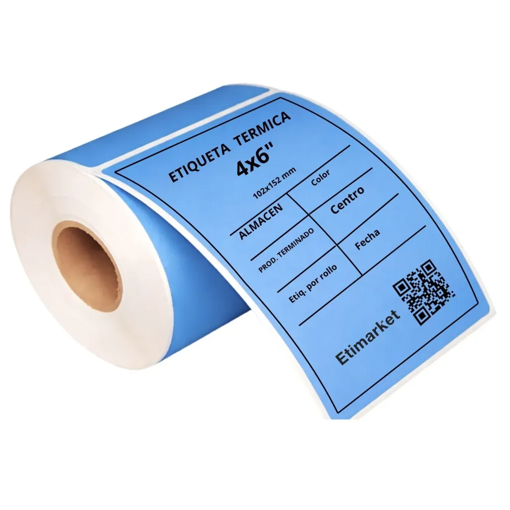 ETIQ. TERMICA 102X152mm C2 P1 AZUL 300 ETIQ.