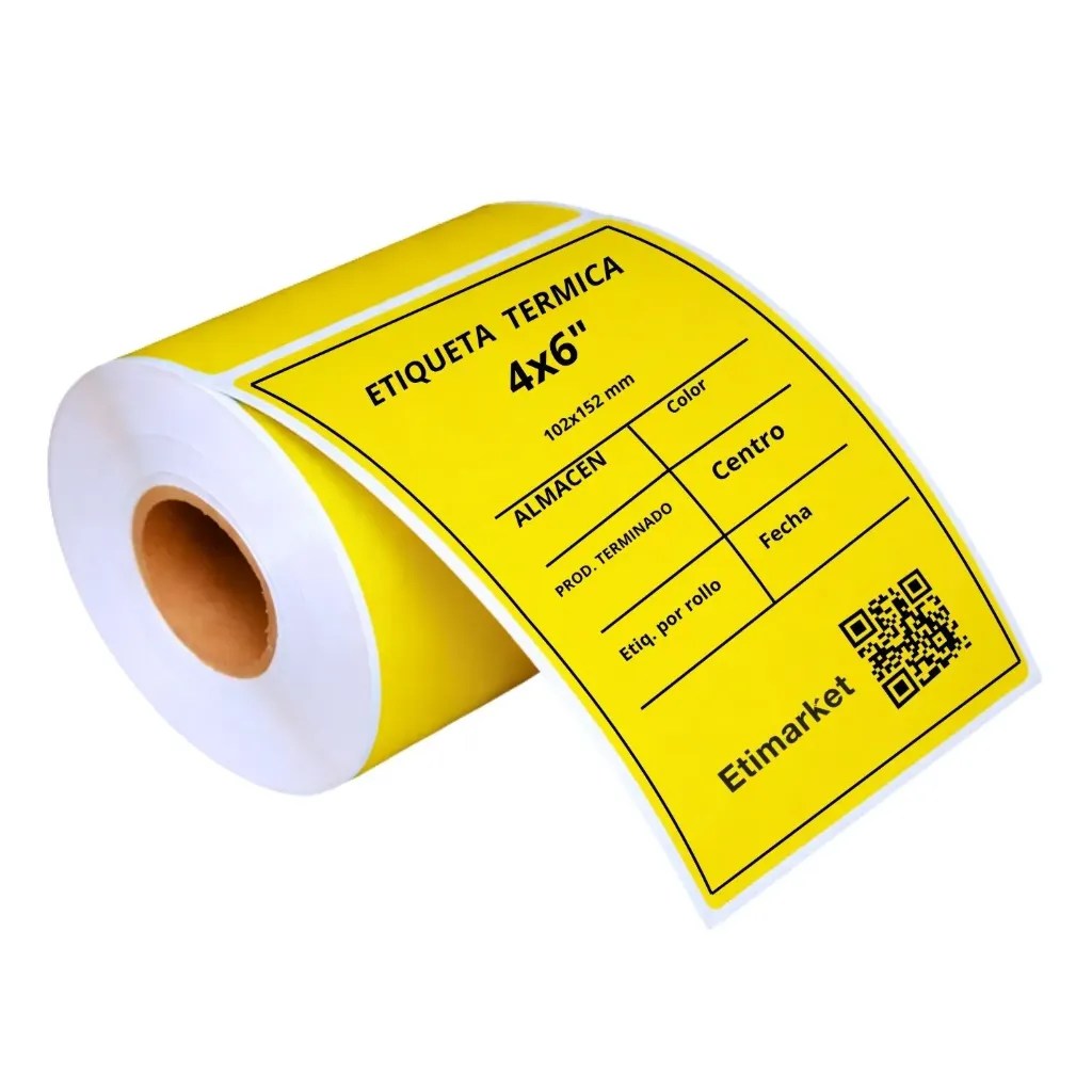 [PG1102152P1E5] ETIQ. TERMICA 102X152mm C2 P1 AMARILLA 300 ETIQ.