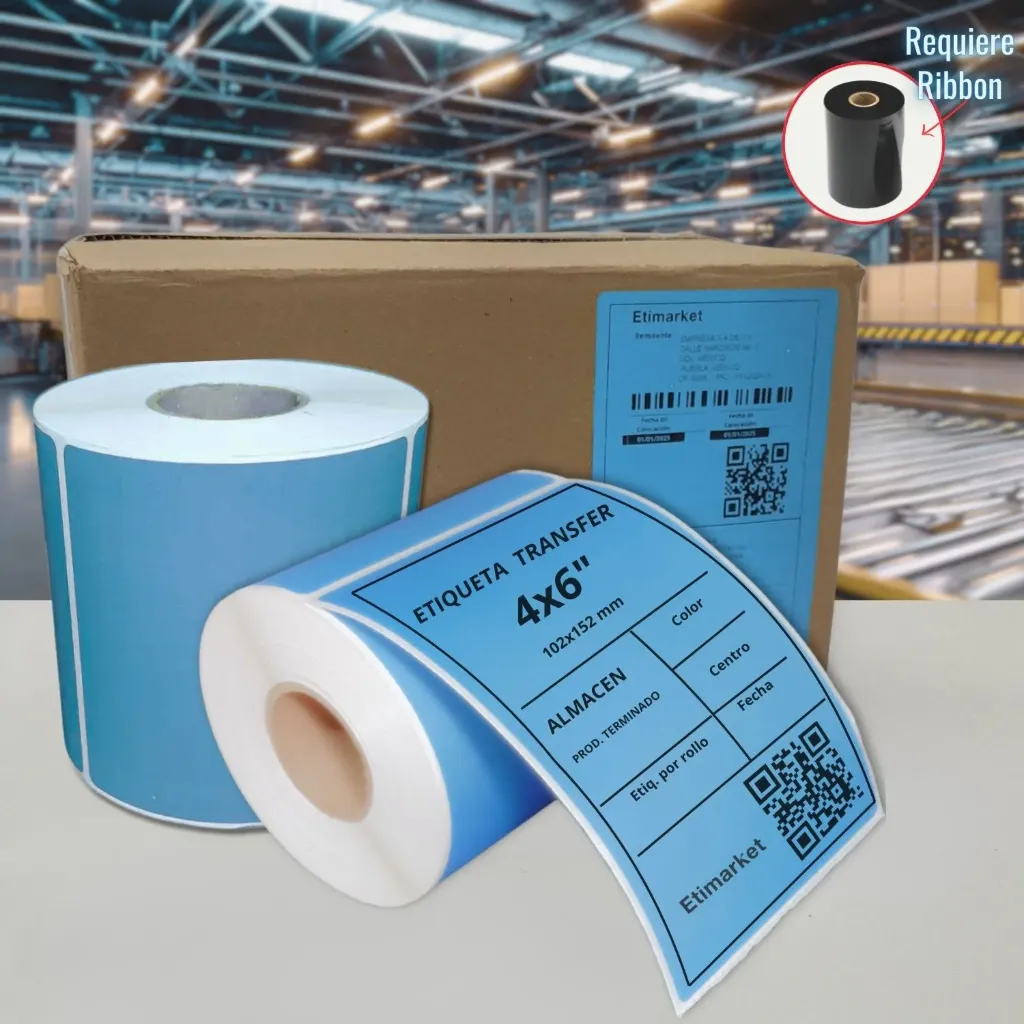 [PA7102152P1E2915] ETIQ. TRANSFER 102X152mm AZUL C2 P1 ARC 500 ETIQ.