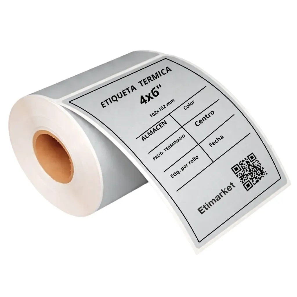 ETIQ. TERMICA 102X152mm C2 P1 GRIS CLARO 300 ETIQ.