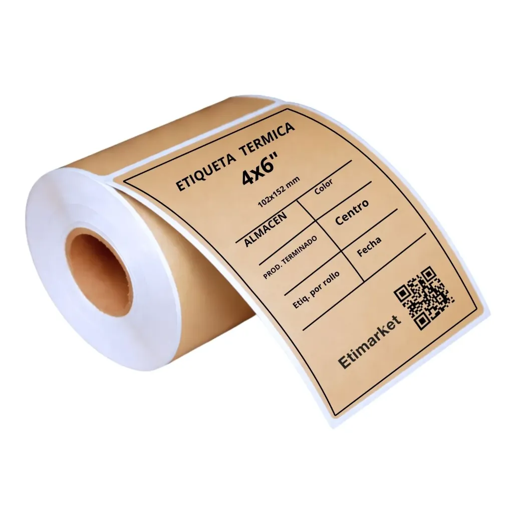 [PG1102152P1E4665] ETIQ. TERMICA 102X152mm C2 P1 CAFÉ CLARO 300 ETIQ.